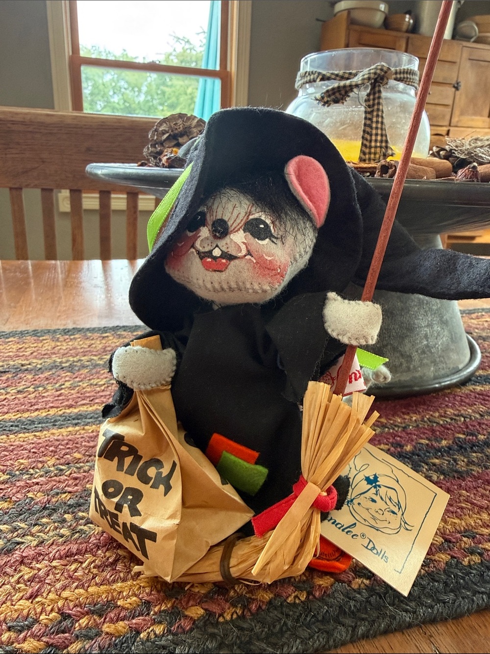 Vintage Witch Annalee Mouse Trick Or Treater